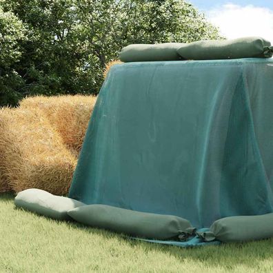 vidaXL Siloabdeckung Grün 24 x 5 m HDPE