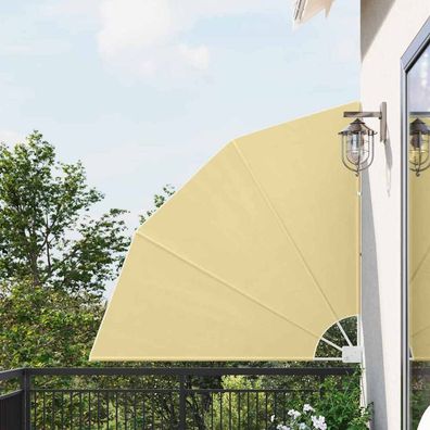 vidaXL Balkon Sichtschutz 140 x 140 cm Polyester Sand