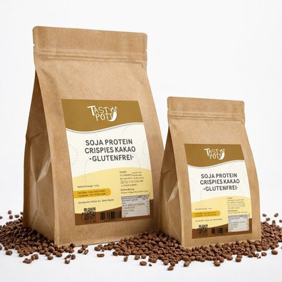 Tasty Pott Protein Soja Kakao Crispies - im Beutel