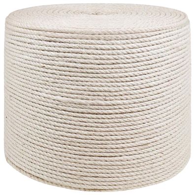 vidaXL Juteseil 6 Weiß 100% Tossa Jute