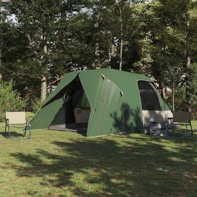 vidaXL Dome Zelt für 6 Personen mit Dach Grün 500 x 314 x 206 cm