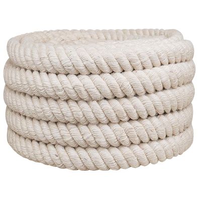 vidaXL Juteseil Weiß 100% Tossa Jute