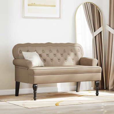vidaXL Chesterfield Bank Cappuccino 119,5 x 64,5 x 75 cm Kunstleder
