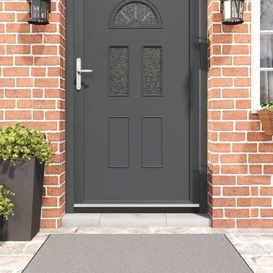 vidaXL Aufsteck Türbürstendichtungen 2 pcs Silber 100 cm