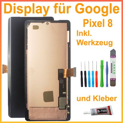 OLED Display für Google Pixel 8 GA04823-GB LCD Bildschirm + TOOL