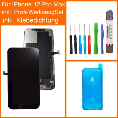 GX FHD LCD Display Für iPhone 12 Pro Max + Profi Werkzeug Set