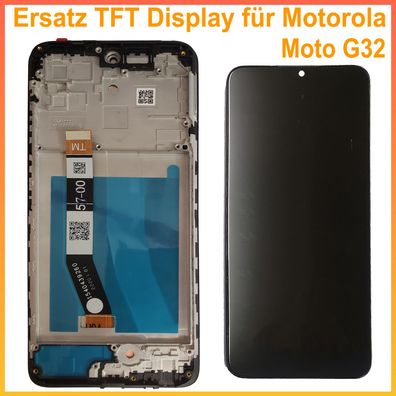 Ersatz Display Für Motorola Moto G32 XT2235 LCD Bildschirm auf Rahmen schwarz black
