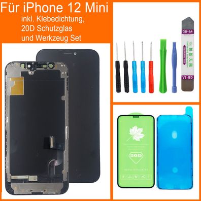 InCell LCD Display Für iPhone 12 Mini Retina 3D HD LCD Bildschirm Schwarz Black inkl