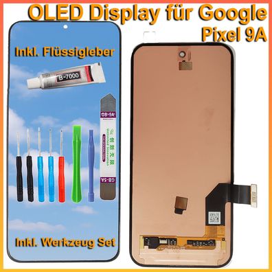 OLED Display für Google Pixel 9A G3Y12, GTF7P, GXQ96 LCD Bildschirm + TOOL