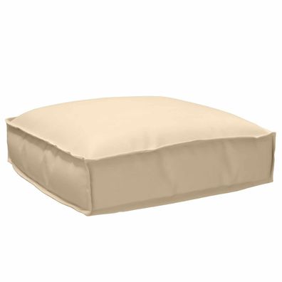 vidaXL Kissen Beige 50 x 50 x 12 cm Oxford-Stoff