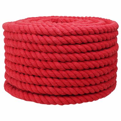 vidaXL Seil Rot 2 x 2 x 5000 cm Baumwolle