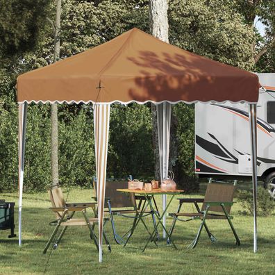 vidaXL Pop-up Partyzelt 195 x 195 x 245 cm Beige Oxford-Stoff