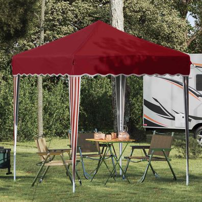 vidaXL Pop-up Partyzelt 195 x 195 x 245 cm Bordeauxrot Oxford-Stoff