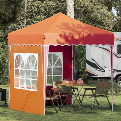 vidaXL Pop-up Partyzelt 195 x 195 x 245 cm Orange Oxford-Stoff