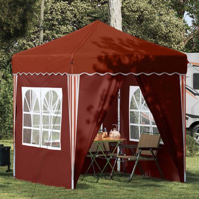 vidaXL Pop-up Partyzelt 195 x 195 x 245 cm Terrakotta Oxford-Stoff