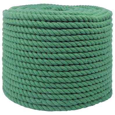 vidaXL Seil Grün 1 x 1 x 5000 cm Baumwolle