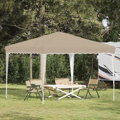 vidaXL Pop-up Partyzelt 288 x 288 x 245 cm Creme Oxford-Stoff