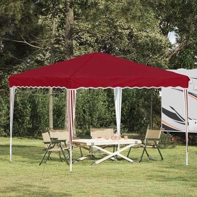 vidaXL Pop-up Partyzelt 288 x 288 x 245 cm Bordeauxrot Oxford-Stoff