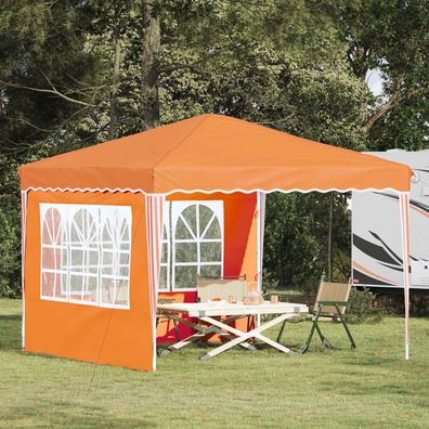 vidaXL Pop-up Partyzelt 288 x 288 x 245 cm Orange Oxford-Stoff