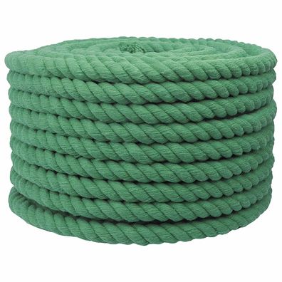 vidaXL Seil Grün 2 x 2 x 5000 cm Baumwolle