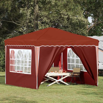 vidaXL Pop-up Partyzelt 288 x 288 x 245 cm Terrakotta Oxford-Stoff