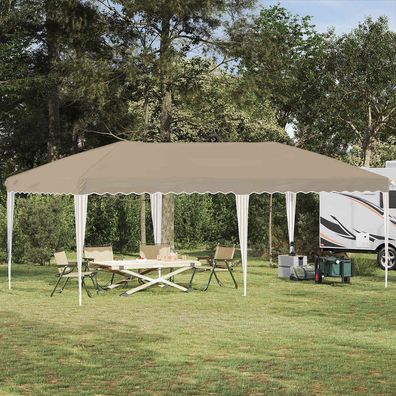 vidaXL Pop-up Partyzelt 575 x 290 x 245 cm Creme