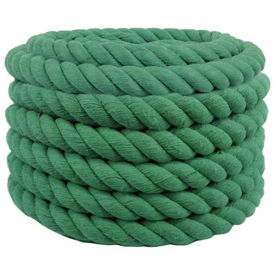 vidaXL Seil Grün 3,6 x 3,6 x 1000 cm Baumwolle