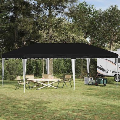 vidaXL Pop-up Partyzelt 575 x 290 x 245 cm Schwarz