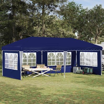 vidaXL Pop-up Partyzelt 575 x 289 x 245 cm Blau