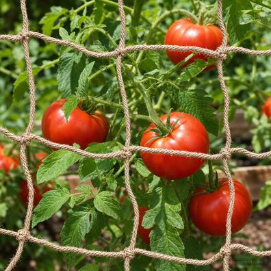 vidaXL Jute Pflanzenstütznetz Natur 1 x 5 m 100% Tossa Jute