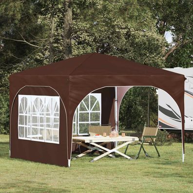vidaXL Pop-up Partyzelt 290 x 290 x 245 cm Braun