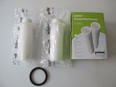 Grnbeck Ersatzfilter 103001 für Wasserfilter FS 1" 2er Pack (50 mü mit Schutzglocke)