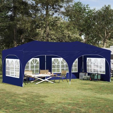 vidaXL Pop-up Partyzelt 575 x 288 x 245 cm Blau Oxford-Stoff