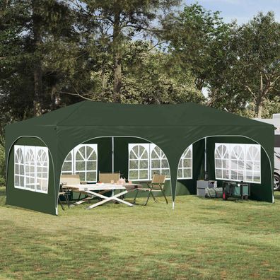 vidaXL Pop-up Partyzelt 575 x 288 x 245 cm Grün Oxford-Stoff