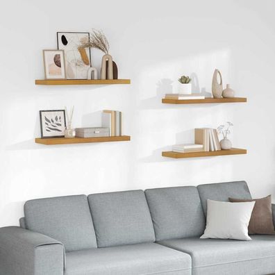 vidaXL Wandregal Wandhalterung 4 pcs Beige 80 x 23,5 x 3,8 cm