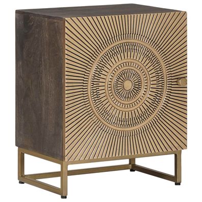 vidaXL Handgefertigter Nachttisch Kaffeebraun 40 x 30 x 50 cm