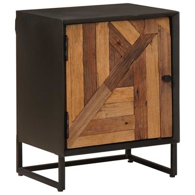 vidaXL Handgefertigter Nachttisch Natur 40 x 30 x 50 cm