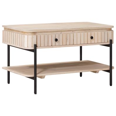 vidaXL Handgefertigter Kaffeetisch Weiß 85 x 45 x 50 cm