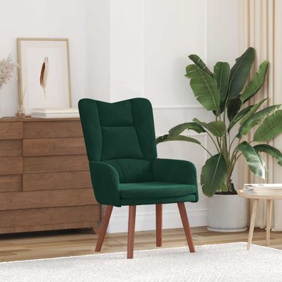 vidaXL Sessel Dunkelgrün 63 x 67 x 94 cm Samt