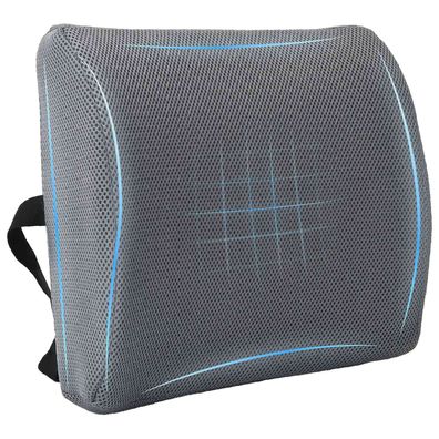 vidaXL Rückenkissen Grau Viscoschaum 36 x 30 x 12 cm