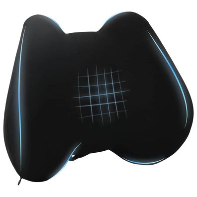 vidaXL Rückenkissen Schwarz Viscoschaum 40 x 32 x 13 cm