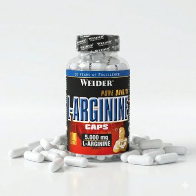 Weider L-Arginin Caps - 100 Kapseln pro Dose