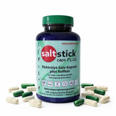 SaltStick Caps Plus Elektrolyt-Salz Kapseln mit Koffein