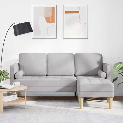 vidaXL Sofa Set Wolkengrau 173 x 131 x 67 cm Polyester