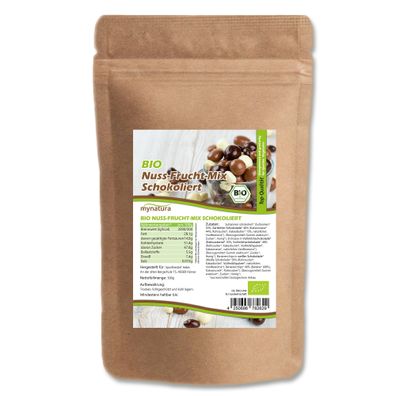 Mynatura Bio Nuss-Fruchtmischung schokoliert in verschiedenen Größen