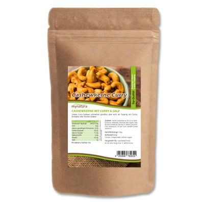 Mynatura Cashewkerne mit Curry und Salz – 500g