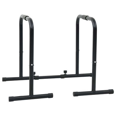 vidaXL Dip-Stange Schwarz 116 x 66 x 74,5 cm Pulverbeschichteter Stahl