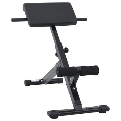 vidaXL Hyperextensionsbank Schwarz 100,5 x 70 x 78 cm