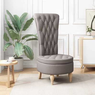 vidaXL Schlafsessel Taupe 56,5 x 70 x 110 cm Stoff