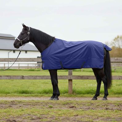 vidaXL Pferdedecke Dunkelgrün und Schwarz 105 cm Polyester